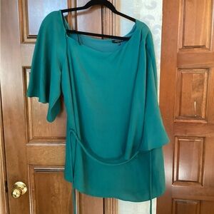 Lafayette 148 New York Teal Blouse